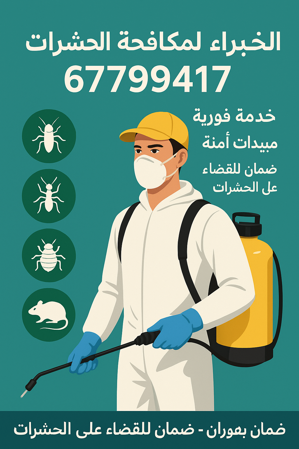 فني مكافحة حشرات الخبراء